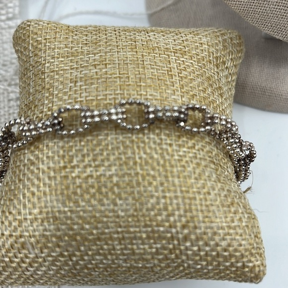 Vintage Sterling Silver Bead Bracelet Made in Guatemala 1990s - Picture 2 of 8